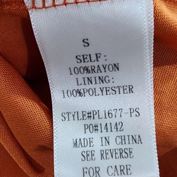 Piper and Scoot spicy mustard and white flora midil boho dress size small new!!! - Picture 7 of 7